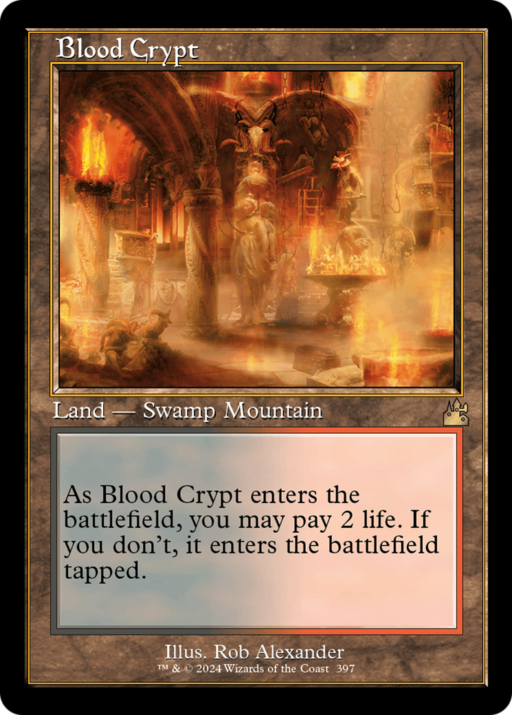 Blood Crypt (Retro) [Ravnica Remastered] | Jomio and Rueliete's Cards and Comics