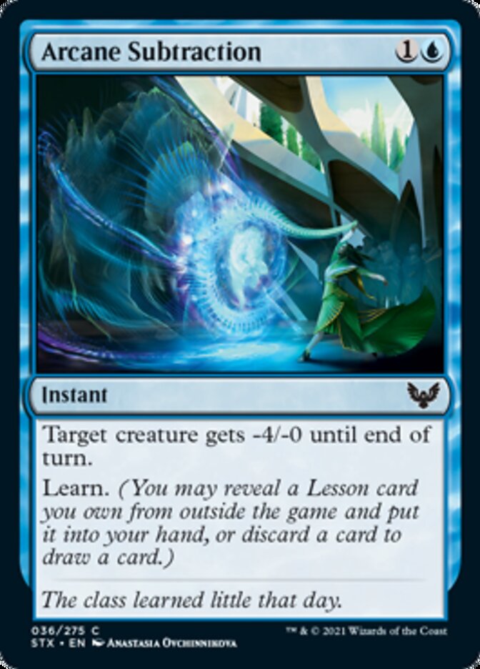 Arcane Subtraction [Strixhaven: School of Mages] | Jomio and Rueliete's Cards and Comics