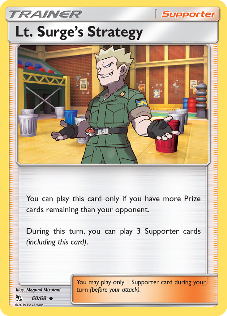 Lt. Surge's Strategy (60/68) [Sun & Moon: Hidden Fates] | Jomio and Rueliete's Cards and Comics