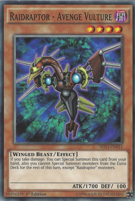 Raidraptor - Avenge Vulture [SHVI-EN014] Common | Jomio and Rueliete's Cards and Comics