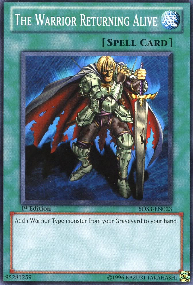 The Warrior Returning Alive [5DS3-EN023] Common | Jomio and Rueliete's Cards and Comics