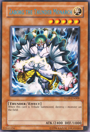Zaborg the Thunder Monarch (Blue) [DL09-EN009] Rare | Jomio and Rueliete's Cards and Comics