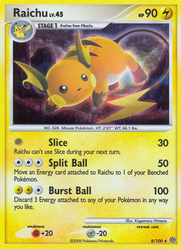 Raichu (8/100) [Diamond & Pearl: Stormfront] | Jomio and Rueliete's Cards and Comics