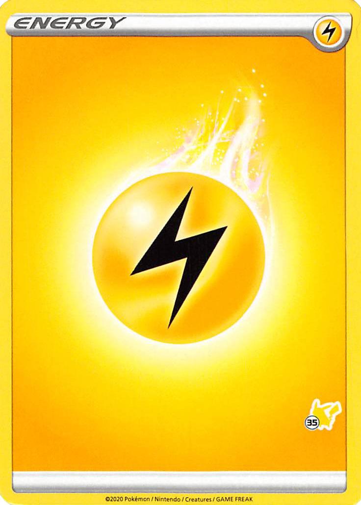 Lightning Energy (Pikachu Stamp #35) [Battle Academy 2022] | Jomio and Rueliete's Cards and Comics