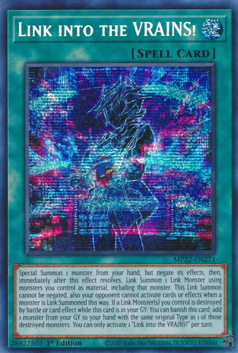 Link into the VRAINS! [MP22-EN271] Prismatic Secret Rare | Jomio and Rueliete's Cards and Comics