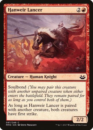 Hanweir Lancer [Modern Masters 2017] | Jomio and Rueliete's Cards and Comics