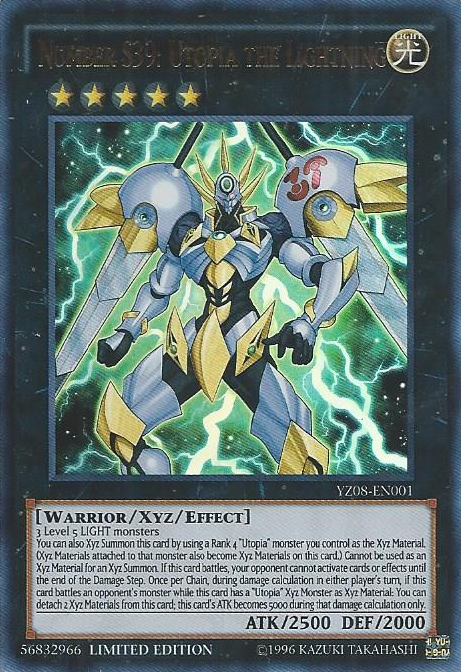 Number S39: Utopia the Lightning [YZ08-EN001] Ultra Rare | Jomio and Rueliete's Cards and Comics