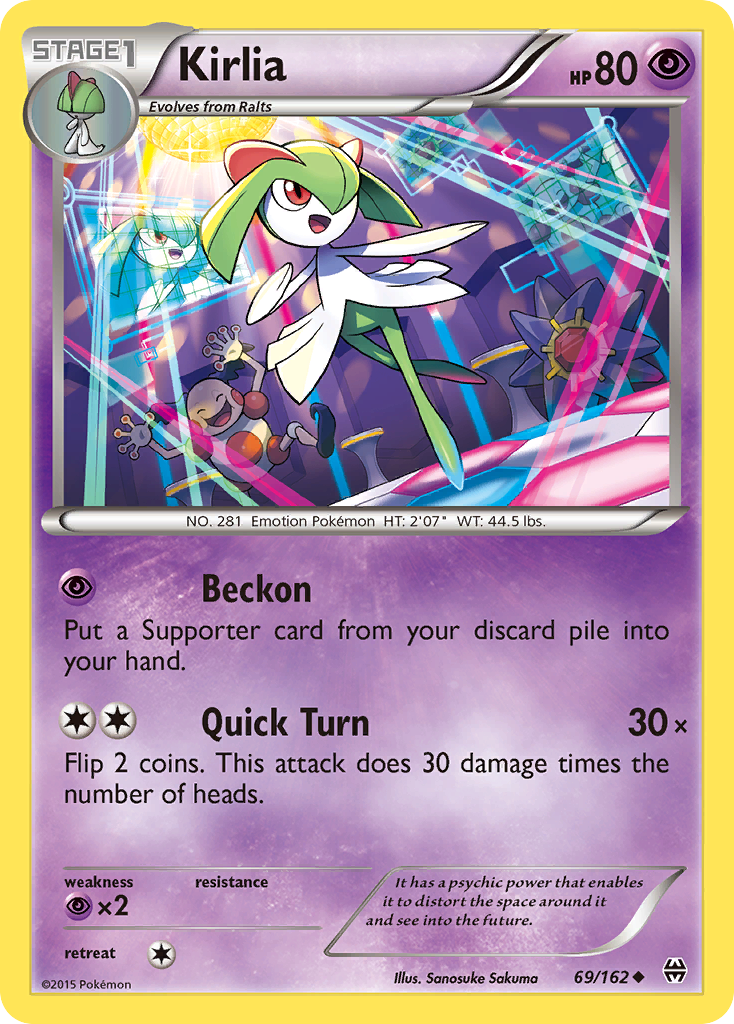 Kirlia (69/162) [XY: BREAKthrough] | Jomio and Rueliete's Cards and Comics