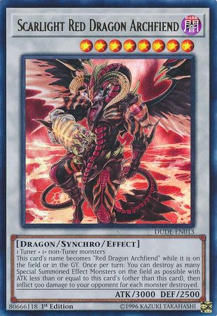 Scarlight Red Dragon Archfiend [DUDE-EN013] Ultra Rare | Jomio and Rueliete's Cards and Comics