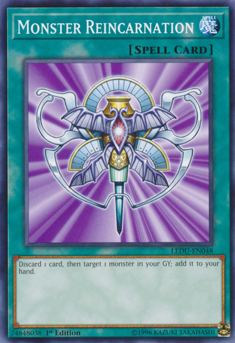 Monster Reincarnation [LEDU-EN048] Common | Jomio and Rueliete's Cards and Comics