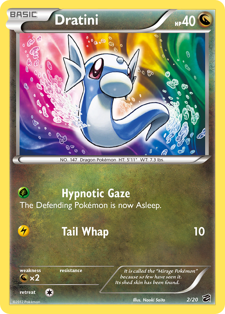 Dratini (2/20) [Black & White: Dragon Vault] | Jomio and Rueliete's Cards and Comics