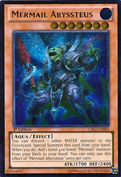 Mermail Abyssteus (UTR) [CBLZ-EN083] Ultimate Rare | Jomio and Rueliete's Cards and Comics