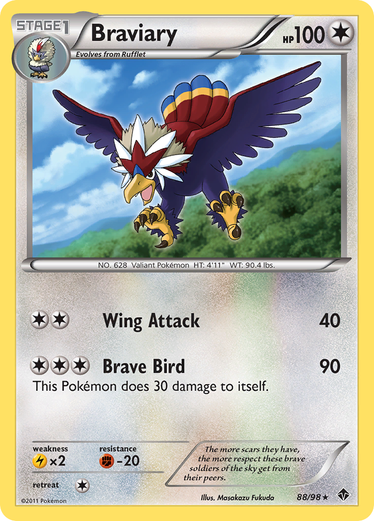 Braviary (88/98) [Black & White: Emerging Powers] | Jomio and Rueliete's Cards and Comics