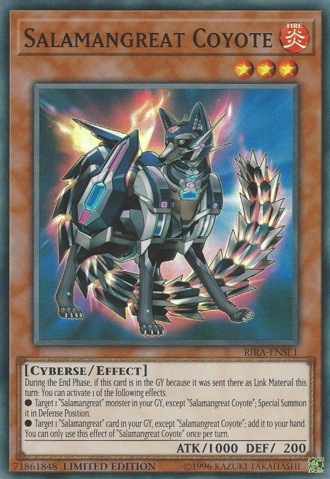 Salamangreat Coyote [RIRA-ENSE1] Super Rare | Jomio and Rueliete's Cards and Comics