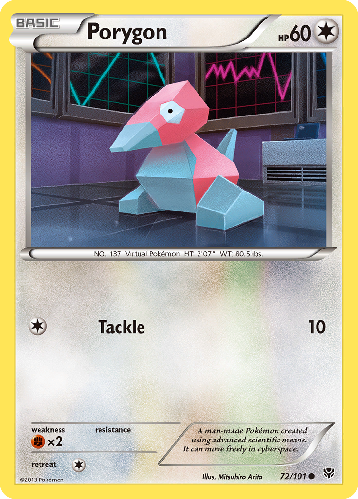 Porygon (72/101) [Black & White: Plasma Blast] | Jomio and Rueliete's Cards and Comics