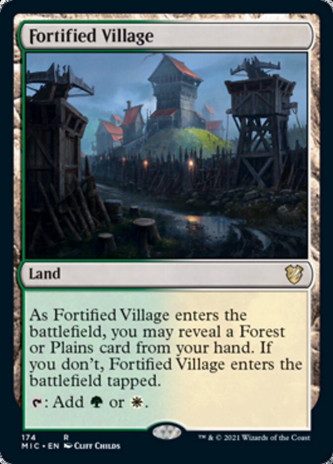 Fortified Village [Innistrad: Midnight Hunt Commander] | Jomio and Rueliete's Cards and Comics