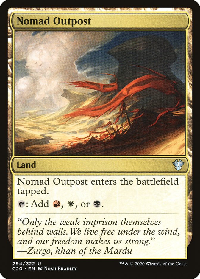 Nomad Outpost [Commander 2020] | Jomio and Rueliete's Cards and Comics