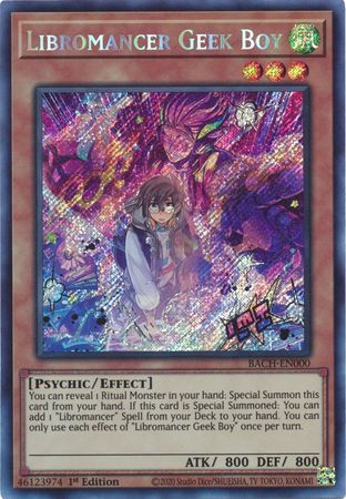 Libromancer Geek Boy [BACH-EN000] Secret Rare | Jomio and Rueliete's Cards and Comics