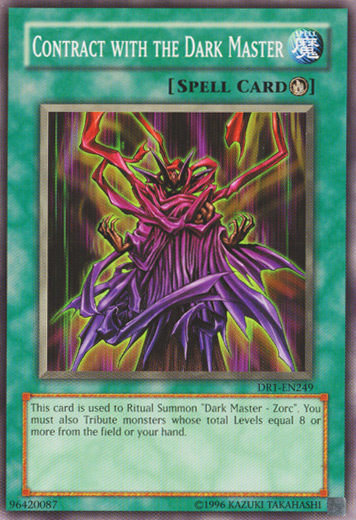 Contract with the Dark Master [DR1-EN249] Common | Jomio and Rueliete's Cards and Comics