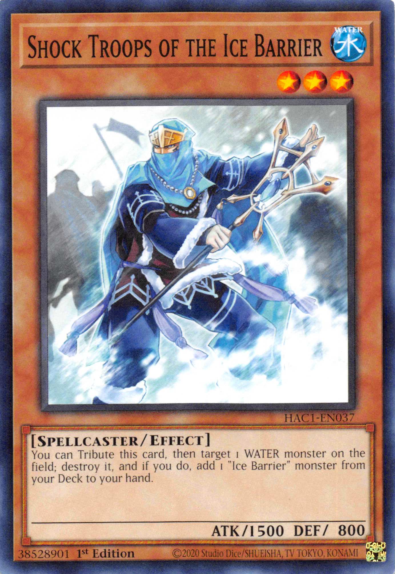 Shock Troops of the Ice Barrier [HAC1-EN037] Common | Jomio and Rueliete's Cards and Comics