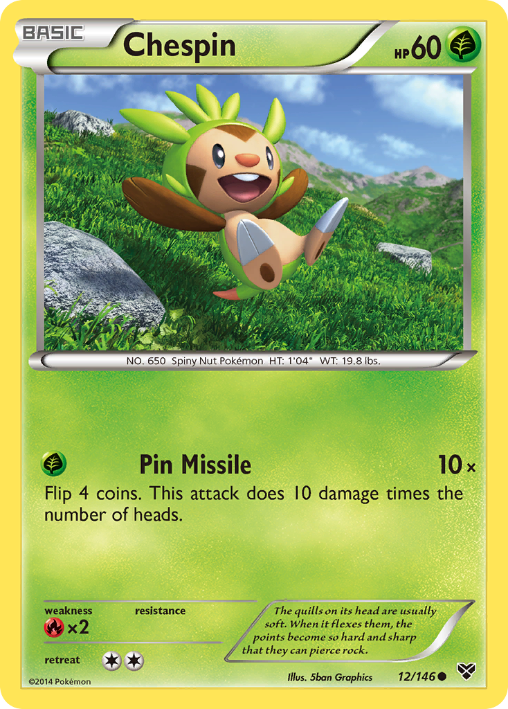 Chespin (12/146) [XY: Base Set] | Jomio and Rueliete's Cards and Comics