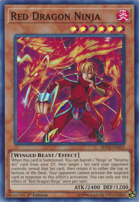 Red Dragon Ninja [SHVA-EN025] Super Rare | Jomio and Rueliete's Cards and Comics