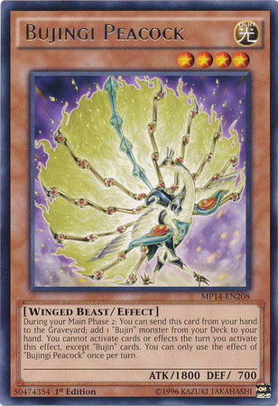 Bujingi Peacock [MP14-EN208] Rare | Jomio and Rueliete's Cards and Comics