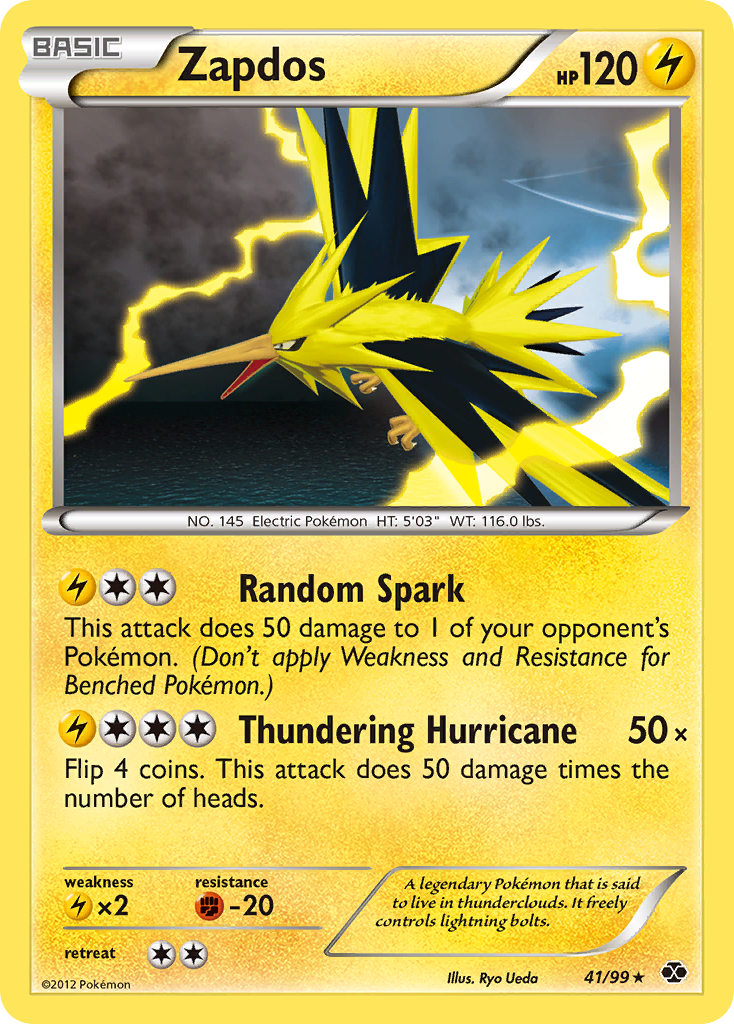 Zapdos (41/99) [Black & White: Next Destinies] | Jomio and Rueliete's Cards and Comics