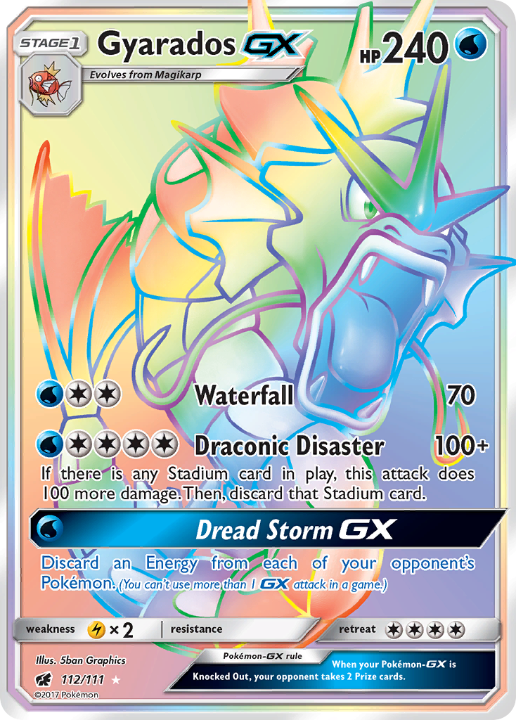 Gyarados GX (112/111) [Sun & Moon: Crimson Invasion] | Jomio and Rueliete's Cards and Comics