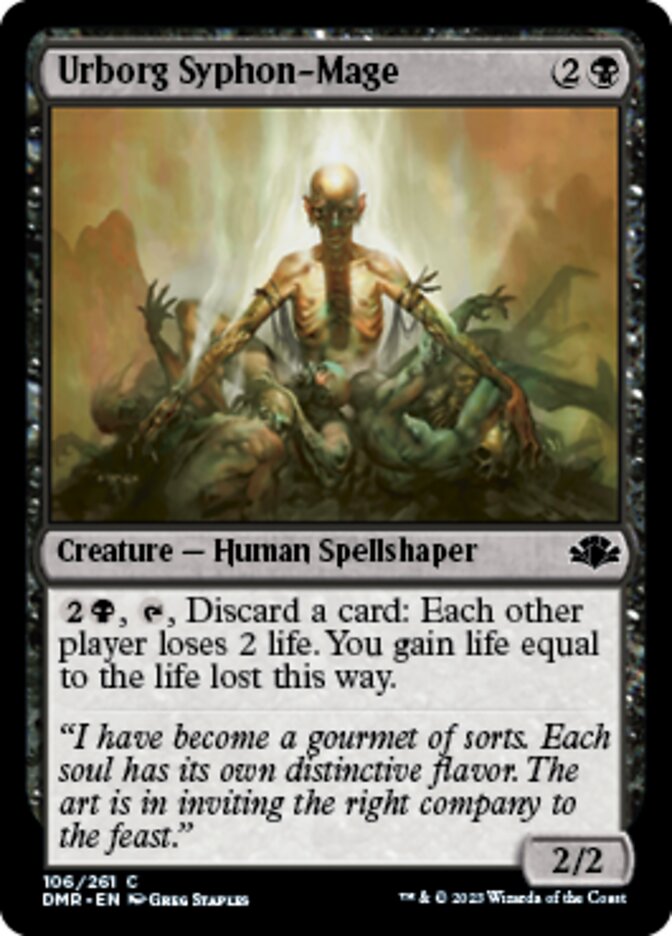 Urborg Syphon-Mage [Dominaria Remastered] | Jomio and Rueliete's Cards and Comics