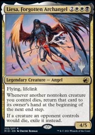 Liesa, Forgotten Archangel (Promo Pack) [Innistrad: Midnight Hunt Promos] | Jomio and Rueliete's Cards and Comics