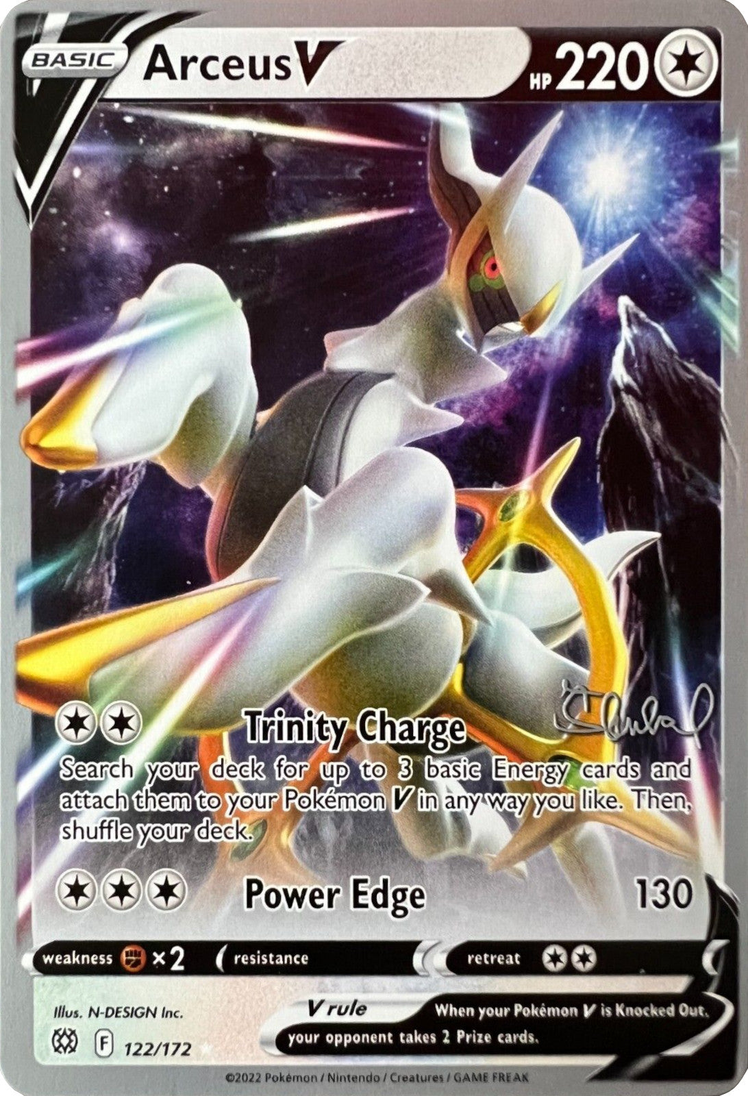Arceus V (122/172) (ADP - Ondrej Skubal) [World Championships 2022] | Jomio and Rueliete's Cards and Comics