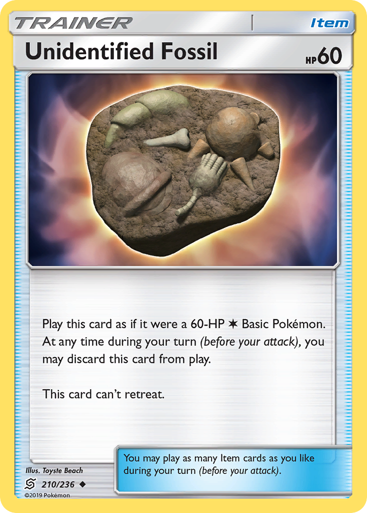 Unidentified Fossil (210/236) [Sun & Moon: Unified Minds] | Jomio and Rueliete's Cards and Comics