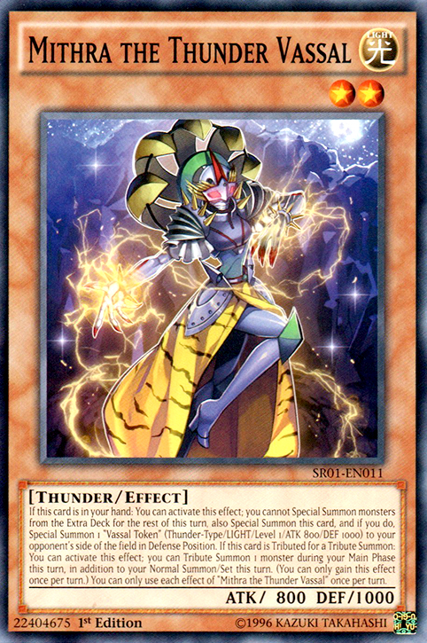 Mithra the Thunder Vassal [SR01-EN011] Common | Jomio and Rueliete's Cards and Comics