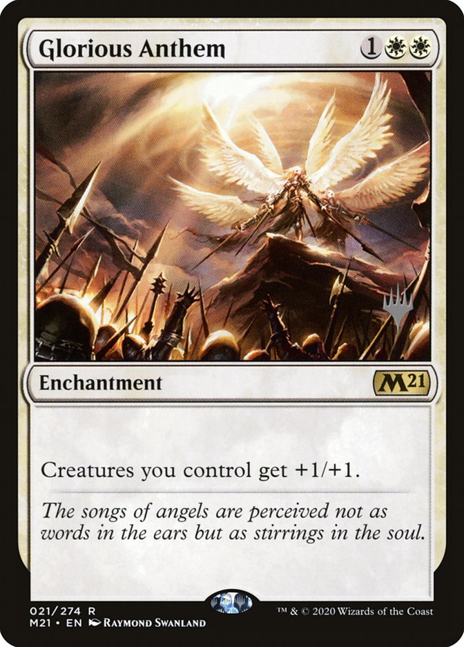 Glorious Anthem (Promo Pack) [Core Set 2021 Promos] | Jomio and Rueliete's Cards and Comics