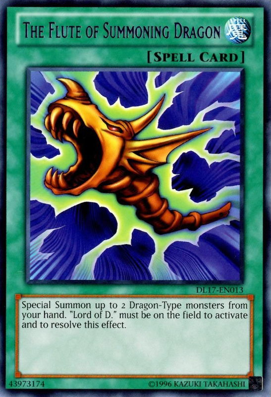 The Flute of Summoning Dragon (Purple) [DL17-EN013] Rare | Jomio and Rueliete's Cards and Comics