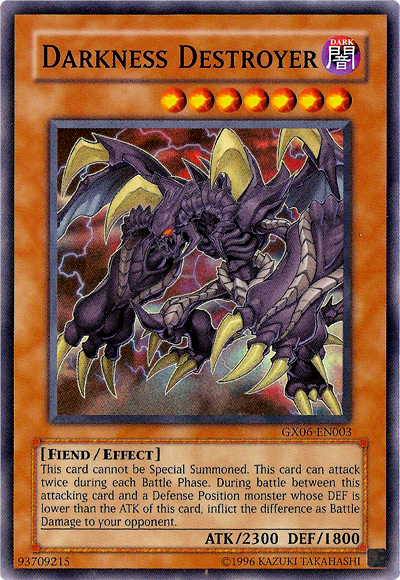 Darkness Destroyer [GX06-EN003] Super Rare | Jomio and Rueliete's Cards and Comics