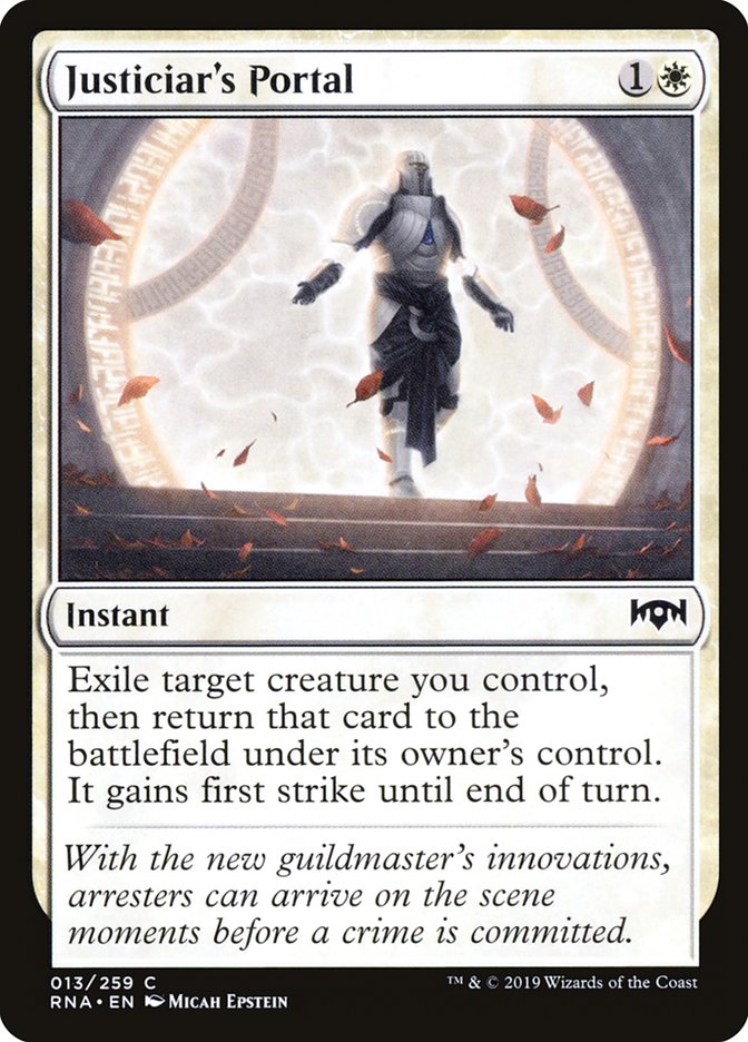 Justiciar's Portal [Ravnica Allegiance] | Jomio and Rueliete's Cards and Comics