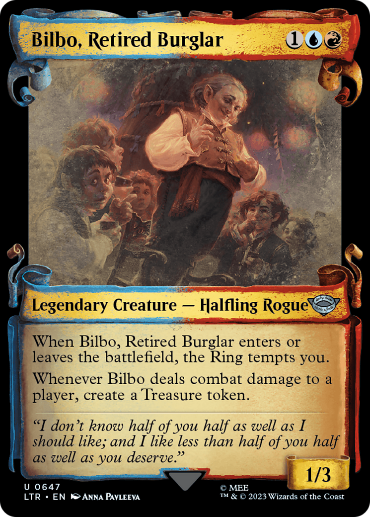 Bilbo, Retired Burglar [The Lord of the Rings: Tales of Middle-Earth Showcase Scrolls] | Jomio and Rueliete's Cards and Comics