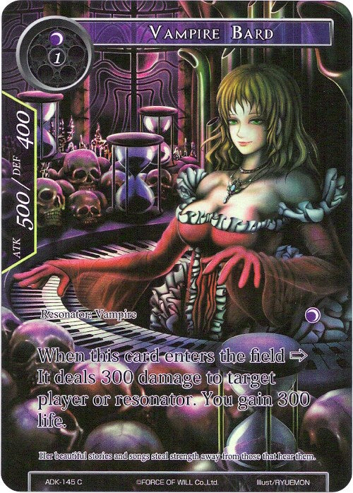 Vampire Bard (Full Art) (ADK-145) [Advent of the Demon King] | Jomio and Rueliete's Cards and Comics