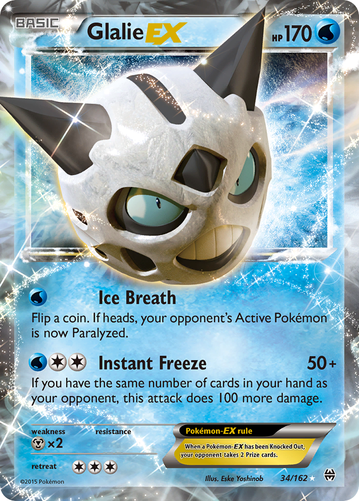 Glalie EX (34/162) [XY: BREAKthrough] | Jomio and Rueliete's Cards and Comics