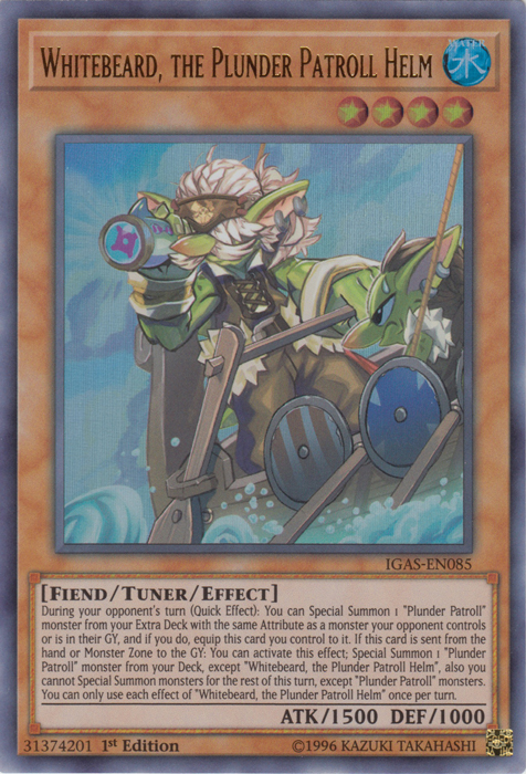 Whitebeard, the Plunder Patroll Helm [IGAS-EN085] Ultra Rare | Jomio and Rueliete's Cards and Comics
