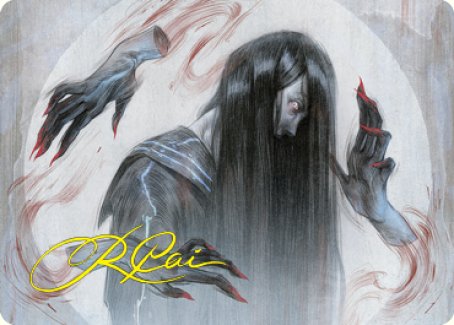 Clawing Torment Art Card (Gold-Stamped Signature) [Kamigawa: Neon Dynasty Art Series] | Jomio and Rueliete's Cards and Comics