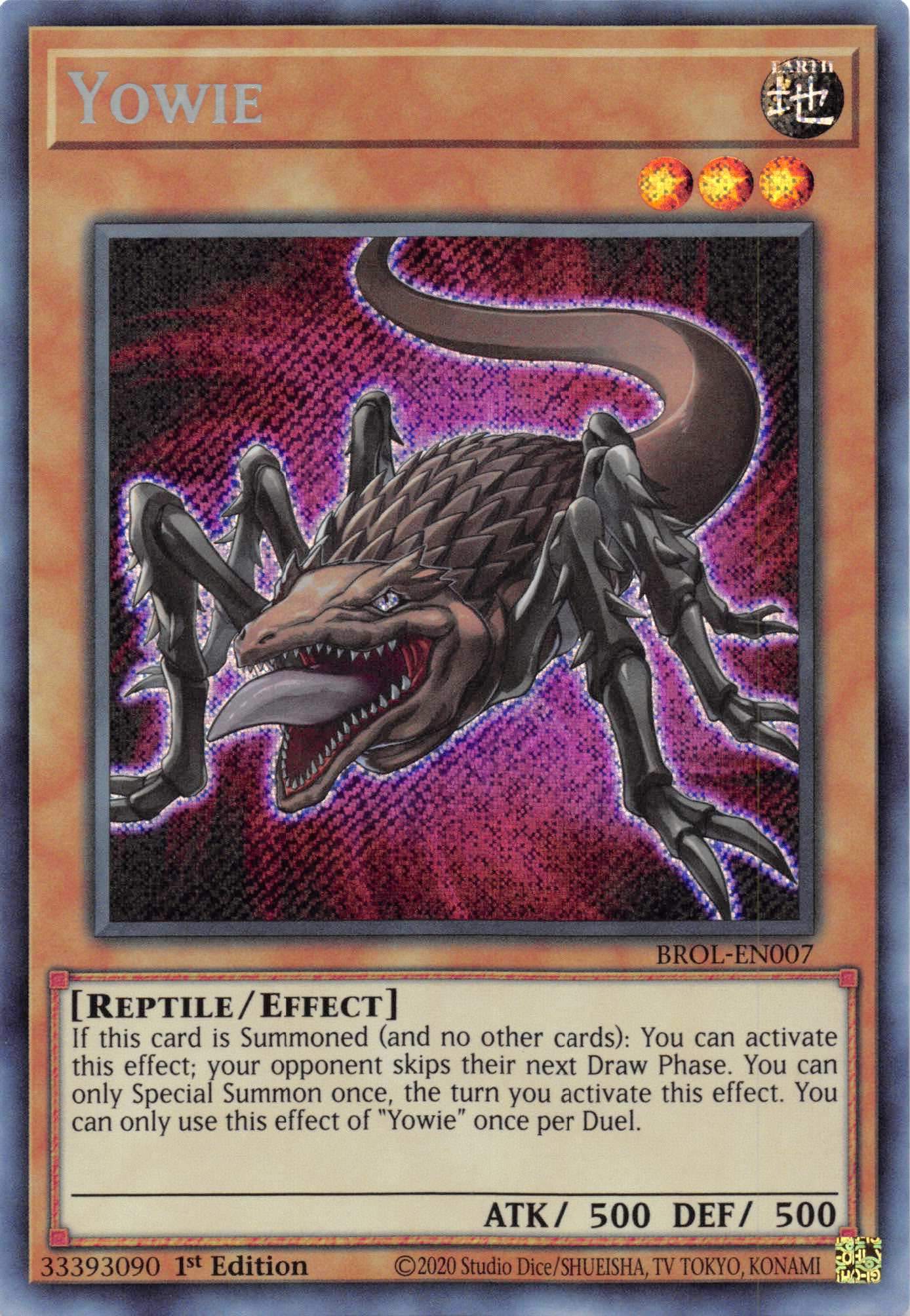 Yowie [BROL-EN007] Secret Rare | Jomio and Rueliete's Cards and Comics