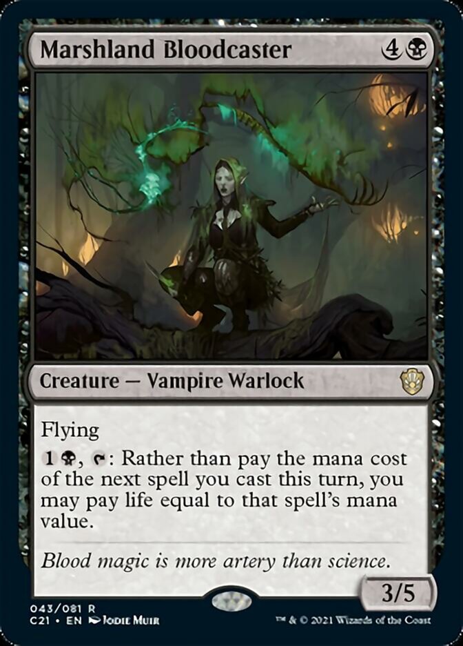 Marshland Bloodcaster [Commander 2021] | Jomio and Rueliete's Cards and Comics