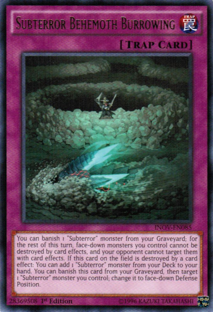 Subterror Behemoth Burrowing [INOV-EN085] Rare | Jomio and Rueliete's Cards and Comics