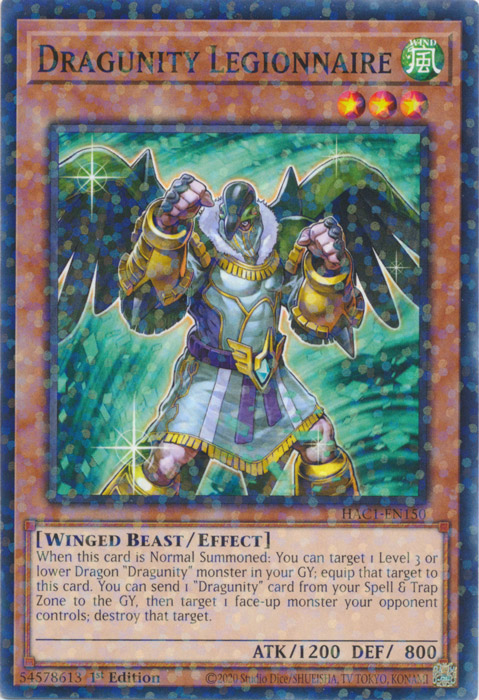 Dragunity Legionnaire (Duel Terminal) [HAC1-EN150] Common | Jomio and Rueliete's Cards and Comics