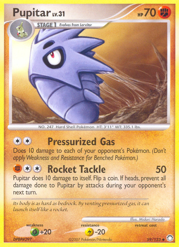 Pupitar (59/123) [Diamond & Pearl: Mysterious Treasures] | Jomio and Rueliete's Cards and Comics