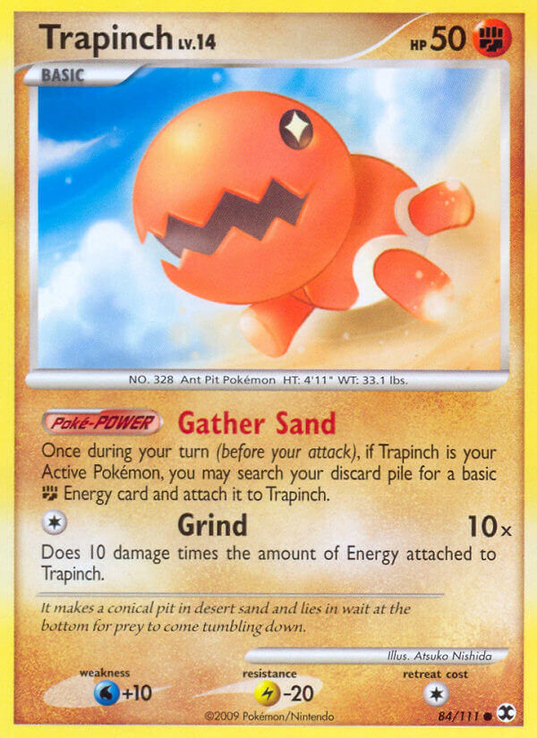 Trapinch (84/111) [Platinum: Rising Rivals] | Jomio and Rueliete's Cards and Comics