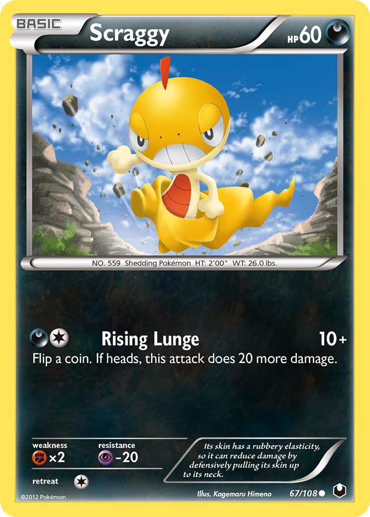 Scraggy (67/108) [Black & White: Dark Explorers] | Jomio and Rueliete's Cards and Comics